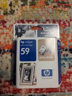 HP 59 Gray Photo Genuine Ink Cartridge Printer C9359AN SEALED Expired March 2005