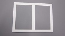 Picture Framing Mat 12x16 for COMIC BOOK 2 openings white core white
