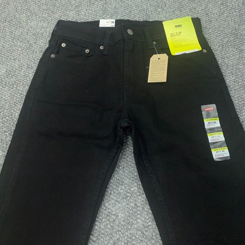Levis 527 Jeans Mens 29x32 Black Slim Bootcut Stretch Flex Dark Wash NWT - Picture 2 of 17