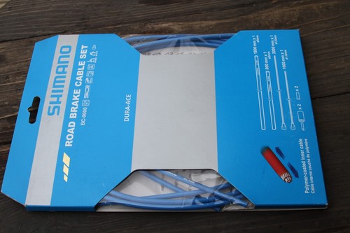 Juego de cables de freno Shimano Dura Ace BC-9000 NUEVO azul - Imagen 4 de 4