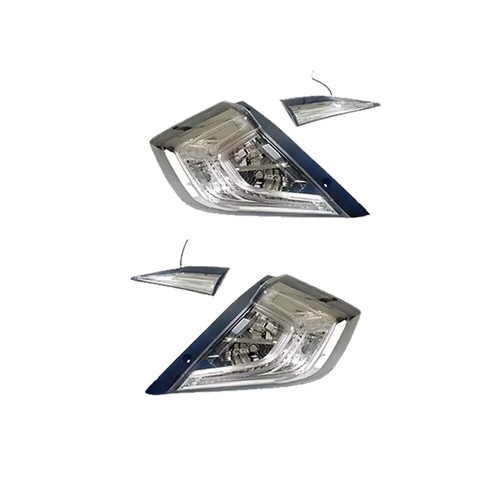 Crystal Clear Lens LED Tail Lights fit for Honda Civic Sedan 2016~21 10th Gen - Foto 9 di 13
