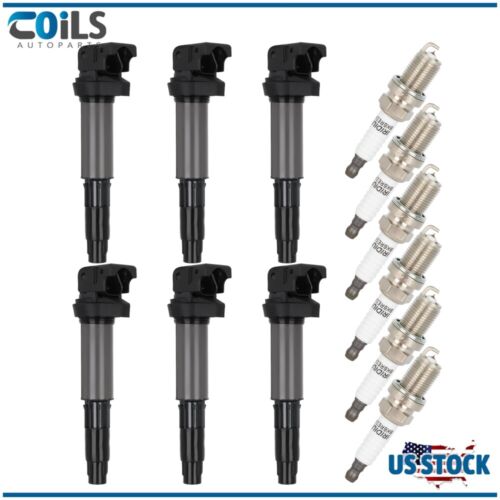 Ignition Coils & Spark Plugs Fit For BMW 320i 325Ci 330i 330Xi 2003 2004 2005