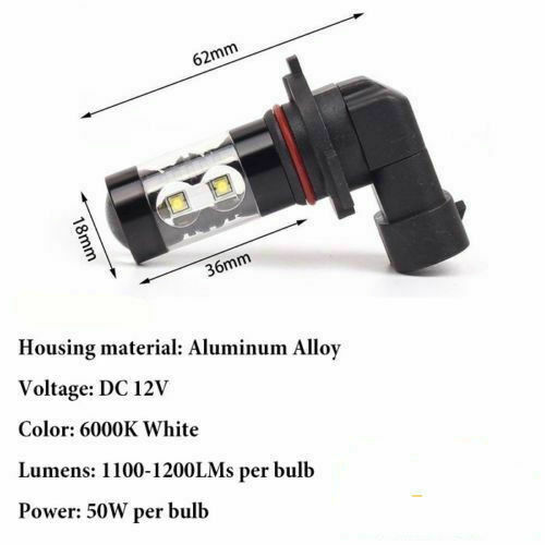 For CADILLAC SRX 2004-2009 6x LED Headlight High Low Beam+Fog Light Bulbs 6000K - Picture 11 of 11