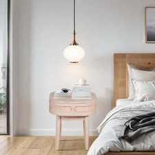 Berma Cane & Mango Wood Bedside Table
