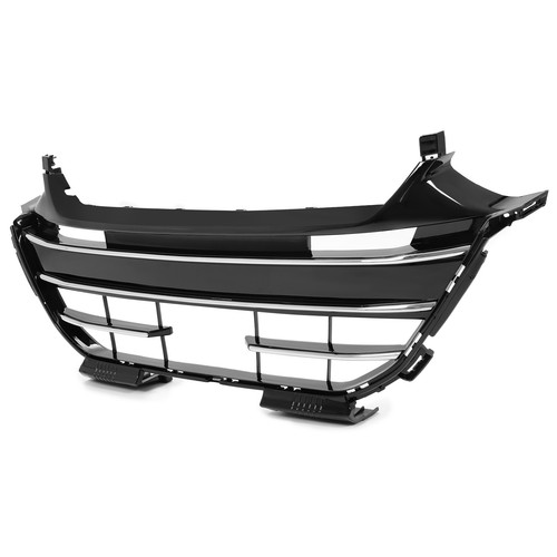 Black Front Bumper Lower Grille w/Chrome Trim For Honda Accord 2021 2022 2023 - Picture 7 of 14