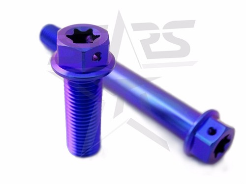 Tornillo Tornillo Brida M8xP1.25x30 Forjado Titanio 6AL4V GR5 Hex Torx Estrella Seguro - Imagen 12 de 12