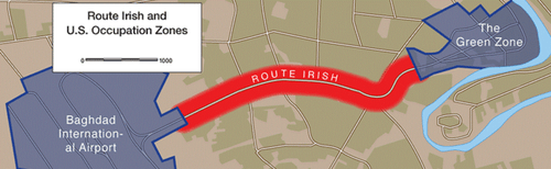 Operation Iraqi Freedom OIF Baghdad Airport Road ACU Gray vêlkrö Tab ROUTE IRISH - Picture 12 of 12
