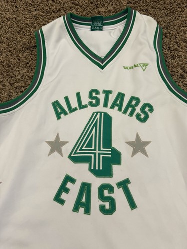 Vintage Vokal All Star Basketball Trikot weiß grün All Pro 1976 Herren Größe Large - Bild 4 von 8