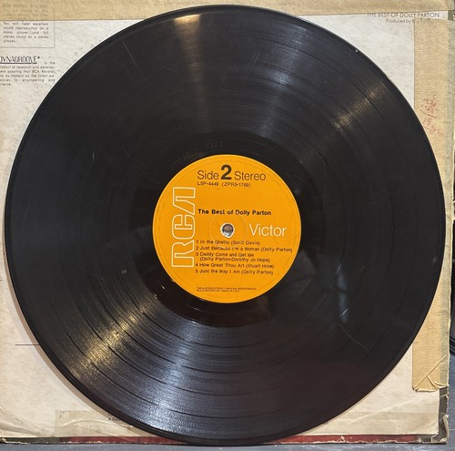 The Best of Dolly Parton LSP-4449 (ZPRS-1768) Vinyl LP RCA Victor 1970 - Picture 5 of 11