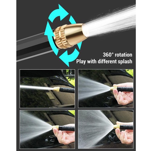 Powerful Garden Hose Pipe Flexible With Foam Bottle SPRAYING AND WASHING In One - Picture 9 of 18