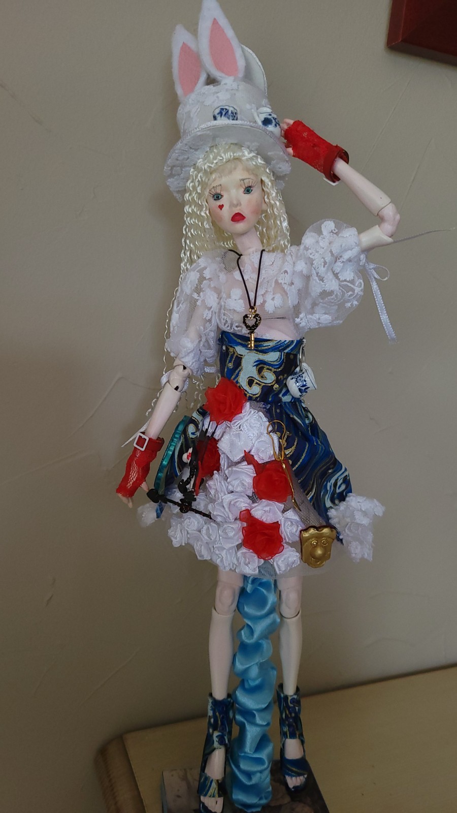 Poupée BJD articulée de 60 cm avec yeux réalistes en verre