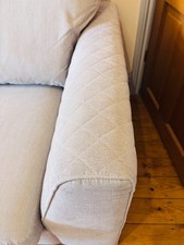 DFS Beige 3-Seater Sofa – Comfortable Modern Sofa – Low Price Due to House Move