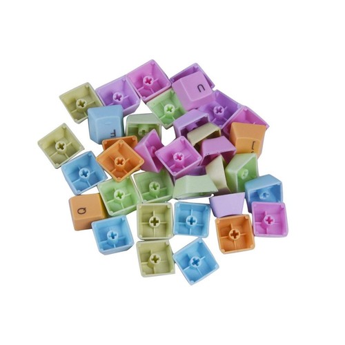 New PBT Keycaps Mechanical Keyboard Colorful Replacement Keycap Set - 37 Keys C - Picture 6 of 8