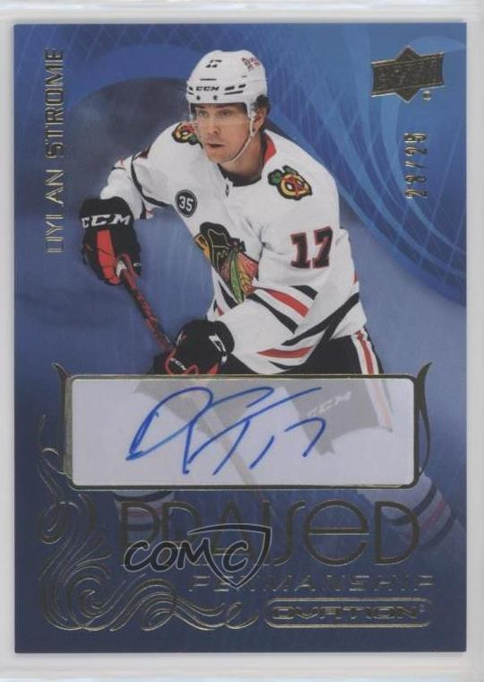 2021 Upper Deck Ovation Praised Penmanship Gold 23/25 Dylan Strome #PP-DS Auto