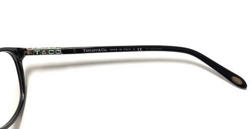 Tiffany TF 2083 8001 Eyeglasses Glasses Polished Black Silver Logo 51mm No Case - Picture 6 of 7