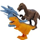 3 Pcs Dinosaur Wind-Up Toys for Kids, Dinosaur Clockwork Toys Jumping Walking.
