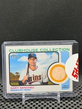 Gary Sanchez  2022 Topps Heritage Clubhouse Relic Bat - Twins