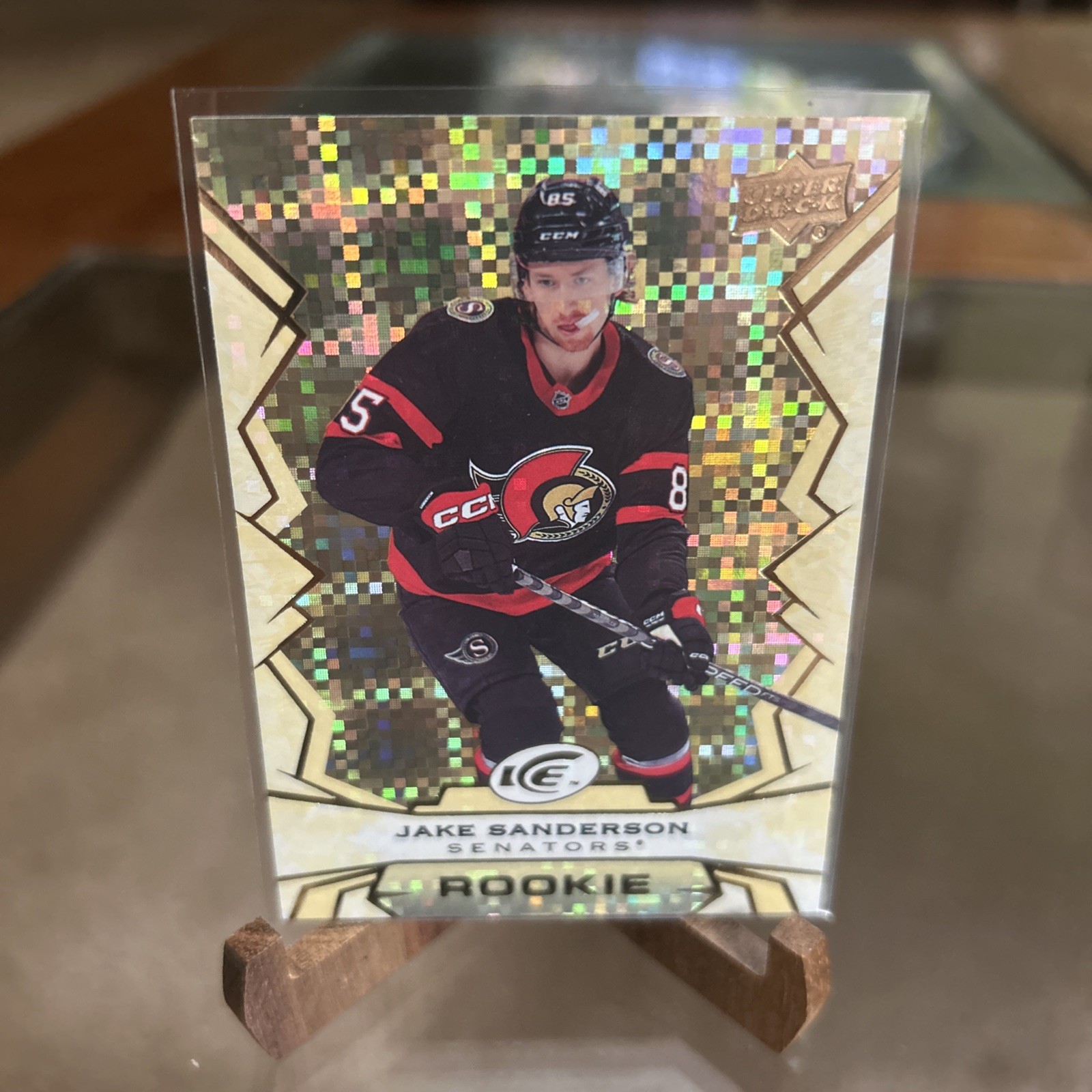 2022-23 Upper Deck Ice - Rookies Jake Sanderson #108 Gold (RC)