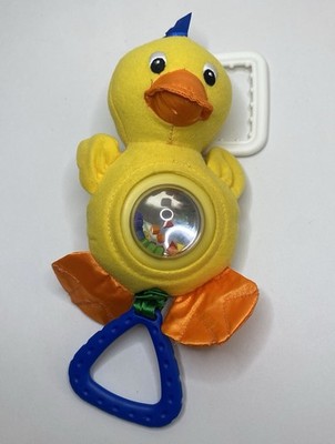 Disney Baby Einstein Busy Bellies Duck Vibrating Sensory Baby Pull Toy