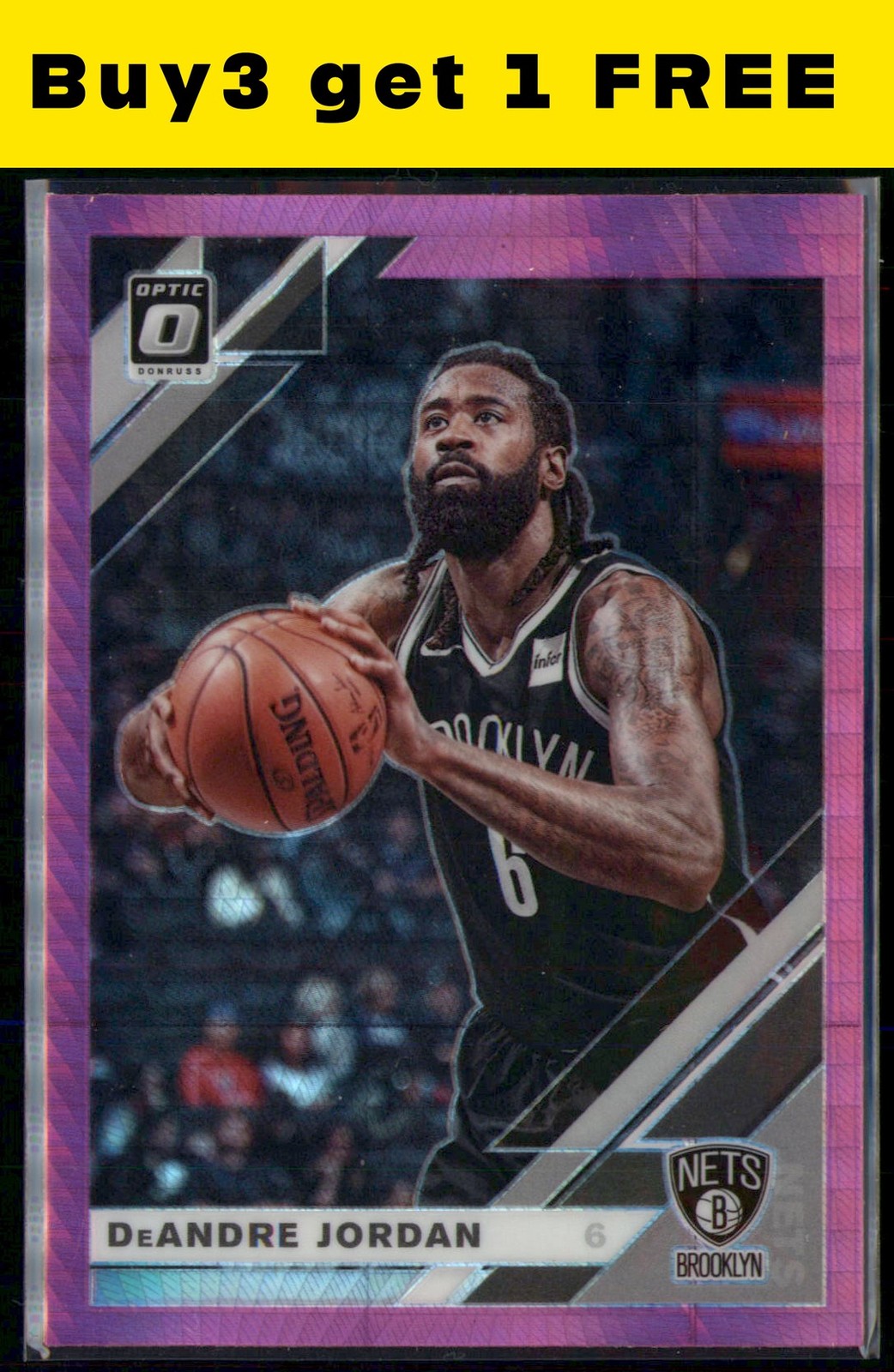 2019-20 Donruss Optic #132 DeAndre Jordan Hyper Pink