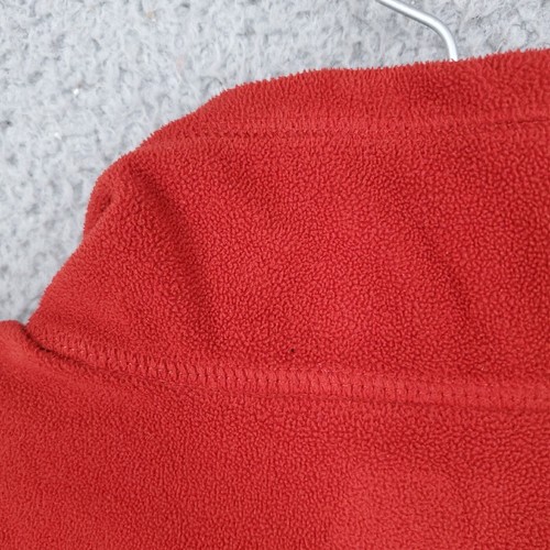 Eddie Bauer Sweater Mens Xl First Ascent Red 1/4 Zip Fleece Long Sleeve Jacket - Picture 9 of 10