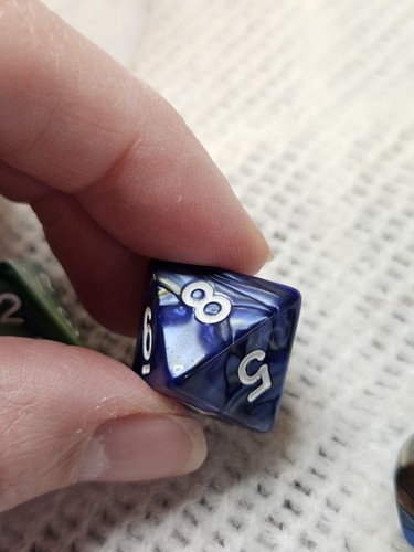 *Bunt* Rainbow Pearl D&D Würfel Set, 7 Würfel, DND Farbmischungen - Bild 10 von 14