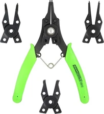 OEMTOOLS 25012 4 in 1 Combination Snap Ring Pliers Set, Industrial Grade