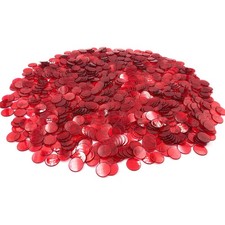 1000 Bingo Chips Markers Tokens - Plastic Discs Chip Counters for Bingo Game ...