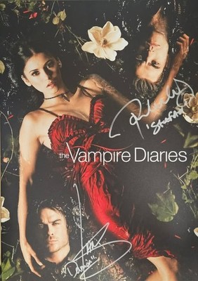 Ian Somerhalder & Paul Wesley Signed The Vampire Diaries Displate
