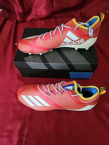 Adias adizero 5-star 7.0 Football cleats Size 13 Orange White - Picture 2 of 6