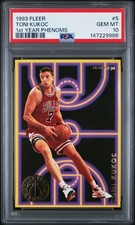 1993 FLEER 1ST YEAR PHENOMS #5 TONI KUKOC PSA 10