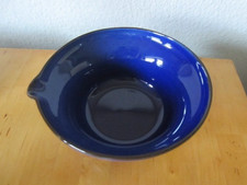 Ikea Dinera Schüssel Ausgiesser blau Keramik