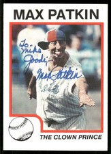 ProCards MAX PATKIN Signed Card autograph auto MASCOT CLOWN PRINCE