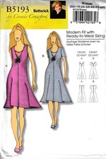 Connie Crawford Dress Modern Fit Ready To Wear Sizing Size XXL-6X Sewing Pattern