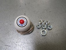 Bm 46112 White Ball Universal Shift Knob With Button Sae Thread