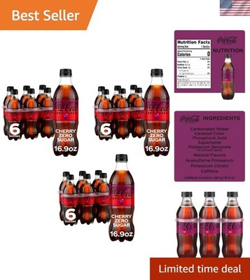 Coca-Cola Cherry Zero Sugar | 6pk | 500ml PET | Pack of 3