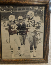 Harvey Martin, Drew Pearson, OJ Simpson 8x10 autograped picture by Cowboys