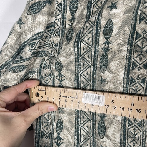 Vintage Woolrich Shirt Mens LT Southwestern Aztec Print Short Sleeve - Picture 8 of 11