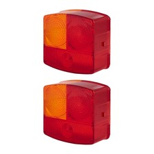 2 Lichtscheiben Rückleuchte links R10W Halogen HELLA für FENDT Farmer