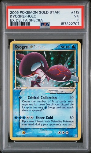 Kyogre ★ graded PSA 3 for sale on eBay