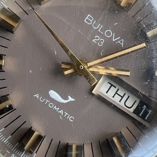 Vintage Men’s Bulova Two Tone Whale Automatic N1 1971 23j 11A0ACB Running - Picture 7 of 24