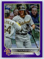 2022 Topps Chrome Update Jake Marisnick Purple Refractor Pirates #USC23