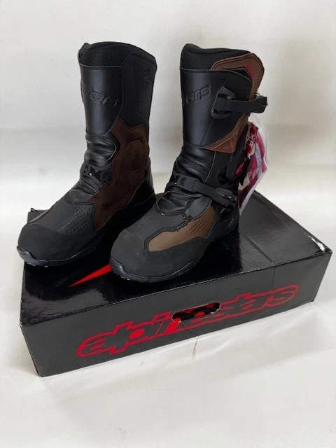 Alpinestars Belize Drystar Stivali Moto Da Turismo In Pelle Oliata E Microfibra, Impermeabili, Marrone, Taglia 8 UK - 2