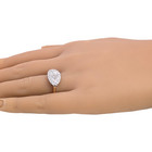 VINTAGE ESTATE SOLID 14K YELLOW & WHITE GOLD DIAMOND ACCENT RING SIZE 6.25 #7878 — photo 6