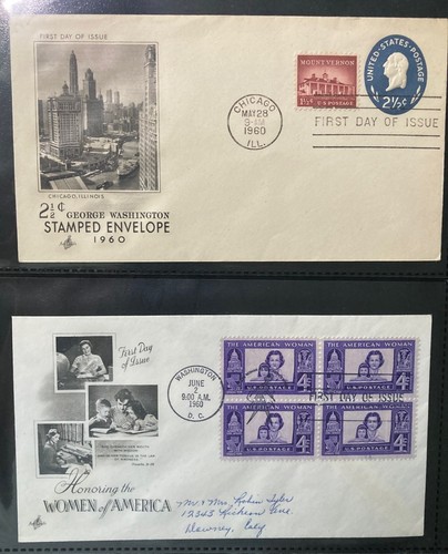 First Day of Issue Covers Lot 1930-1960....125 Mixed Lot in Scott FDC Album - Picture 16 of 16