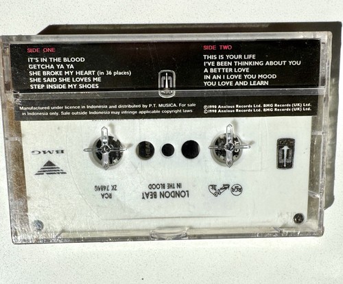 LONDONBEAT IN THE BLOOD Cassette Tape 1990 Electronic Synth-Pop Rare SEALED - Picture 2 of 2