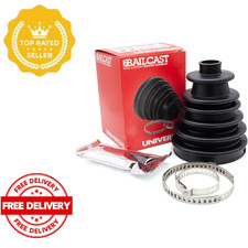 Universal CV Joint Boot Kit, Split Gaiter Replacement, Black, Fits Most Cars