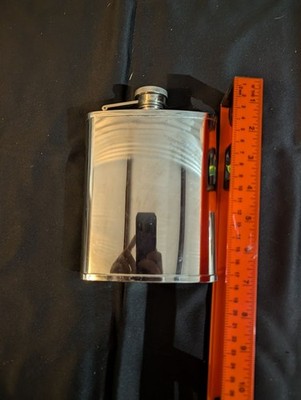 Stainless Steel Hip Flask with Secure Screw Cap