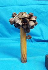 Natural Indonesian Pangi Seed Shaker - Bamboo Handle