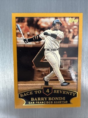2001 Topps Barry Bonds Race to Seventy #365 San Francisco Giants